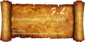 Feichtinger László névjegykártya